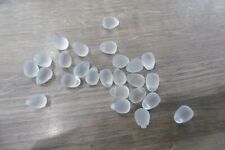 lot 30 anciennes gouttes perles pour lustre à pampille en verre dépoli