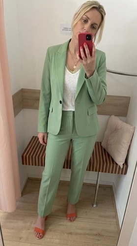 Ensemble tailleur zara vert - tailleur,