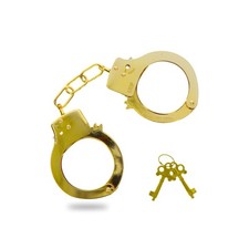 Menottes BDSM dorées en