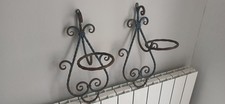 2 Support Porte Plante Fer