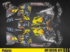 Kit Déco Quad / Atv Decal Kit Polaris Scrambler - Motor Skull Grey
