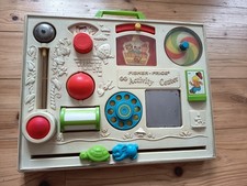 Tableau d'activités et d'éveil activity center Fisher-Price vintage 70's 80's