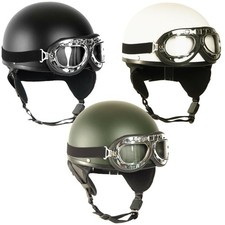 Retro casque demi coque avec - retro,