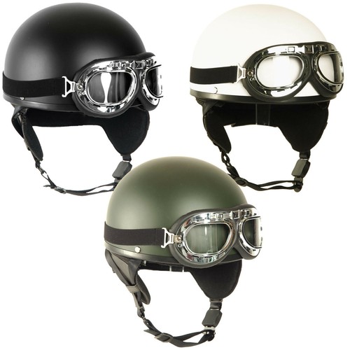 Retro casque demi coque avec - casque, demi-coque