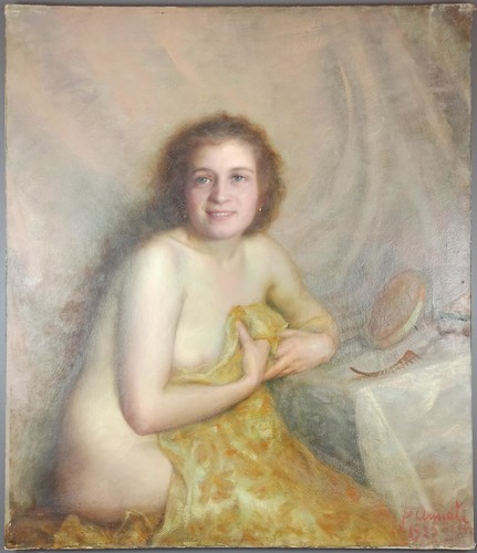 Ancien tableau portrait - "portrait, de