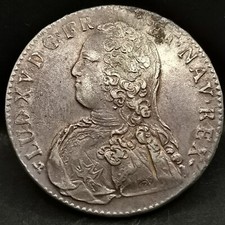 1/2 ECU LOUIS XV ARGENT AUX