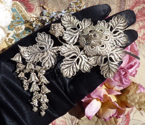 Ancienne broche argent - broche, en