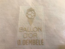 BALLON D'OR 2025 DEMBELE PSG PATCH FLOCAGE PETIT FORMAT - 4.6 CM PAR 8 CM