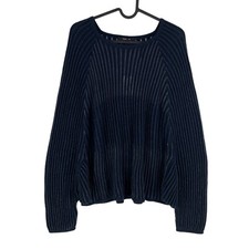Pull Poncho Femme Bleu Marine