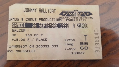 Rare ticket billet de - /,