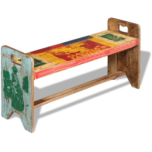 Banc bois massif - en, recyclé