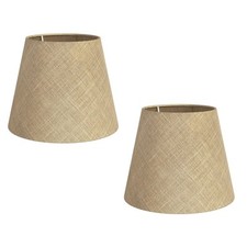 2x Abat-jour Lin Jute Chanvre