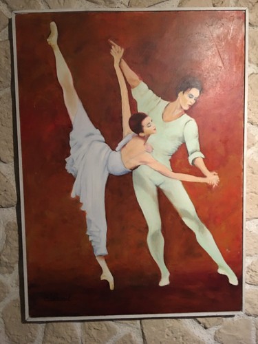 Grand tableau hst danseurs - tableau,