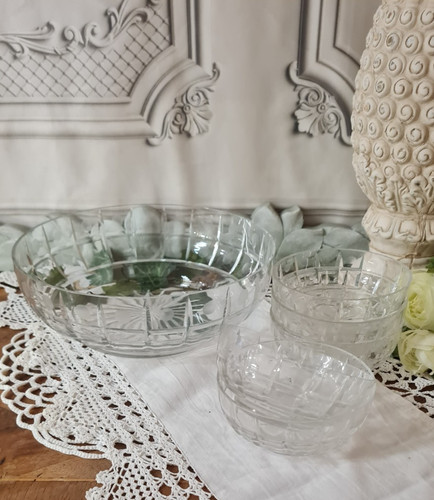 Ancien saladier verre et - ancien,