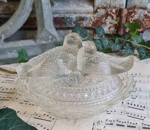 Ancienne bonbonniere verre - bonbonniere, en