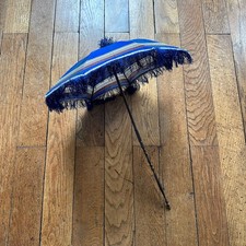 Ombrelle Ancienne Grande Poupée Ou Bébé XIXeme Manche Pliant