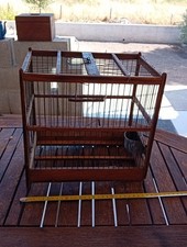 cage à oiseaux ancienne en Bois et Fer