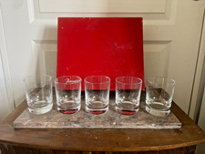 Ancien Lot x5 Coffret Verre Whisky Cristal BACCARAT modèle Perfection