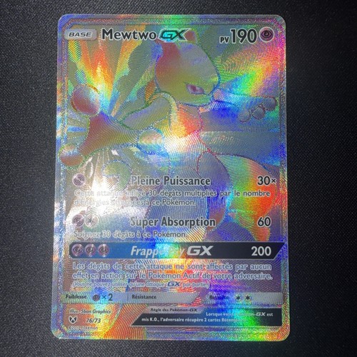 Carte pokémon mewtwo gx - carte,