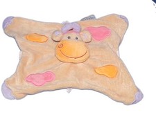 Doudou plat Vache beige Nattou