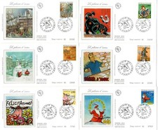 2836/47+ FDC  12 ENVELOPPES 1er JOUR SUR SOIE   PLAISIR  D'ECRIRE