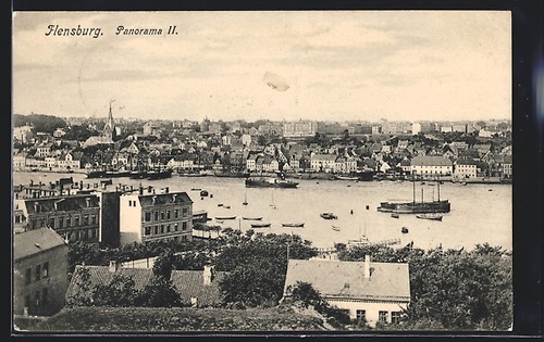 Flensburg panorama fluvial - flensburg,,