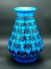 Grand et rare vase en faïence émaillée Primavera pour Longwy, période Art déco