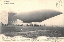 CPA 78 MANTES BALLON DIRIGEABLE LEBAUDY SORTIE DU HANGAR