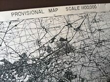 Carte US datée 1944 PARIS Libération 4th Division. 2eme DB 