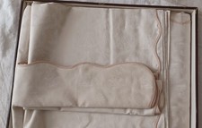 Parure de lit Anne de Solène  - NEUVE -satin/coton peigné longues fibres ann.70