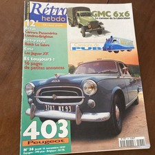 Magazine rétro Hebdo N°36 1997 GMC 6x6 Peugeot 403 Buick Le Sabre camion pub etc