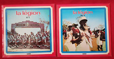LA LÉGION -  2 DISQUES VINYLES 33 Tours MILITAIRE capitaine LASALMONIE