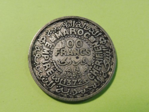 Monnaie argent maroc 100 frs - ,