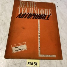 Camion Fiat 626 + Hillman Minx manuel Revue Technique Automobile RTA 1950