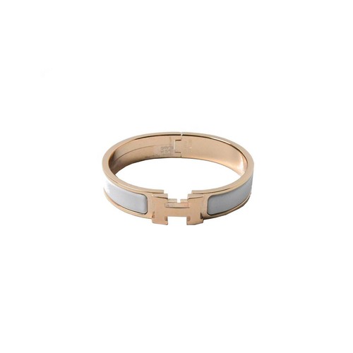 Hermes logo bracelet rose - h,