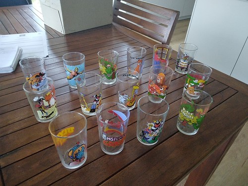 Rare lot verre - 15,