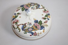 Bonbonnière en faïence de Gien, décor Corne d'Abondance, diamètre 16 cm