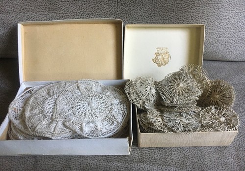 Lot napperons miniature ancens - miniature,