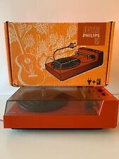 PLATINE RECORD SPACE AGE PHILIPS D5120 - VINTAGE ORANGE - POUR PIECES