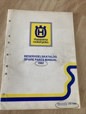 Husqvarna moto 1982 125 240 250 430 CR WR XC catalogue liste pièce détachée HVA