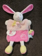 Doudou marionnette lapin rose