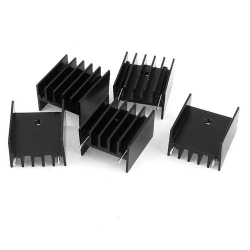 Noir radiateur aluminium - 5, x