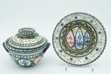 Céramique Quimper , plat et soupière Keraluc André Helguen 