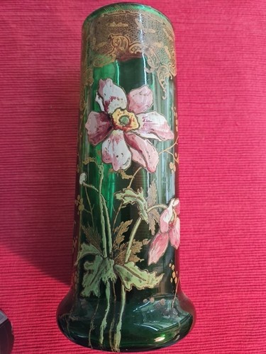 Beau vase émaillé legras - vase,