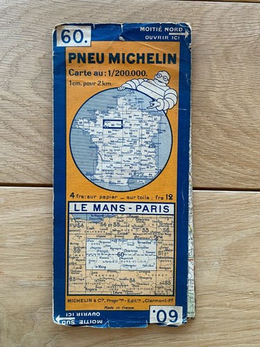 Carte michelin ancienne - carte,