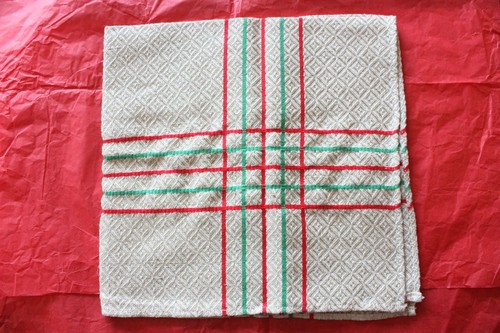 Ancien torchon basque - 1,