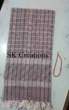 Beau Keffieh Arabe Shemagh Palestine Écharpe Kufiya Arafat Mélange De Coton Pur