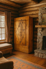 Confiturier Armoire de montagne, art populaire, Savoie Alpes XVIIIe 18ème