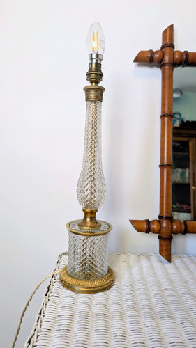 Lampe ancienne cristal - ancienne, en