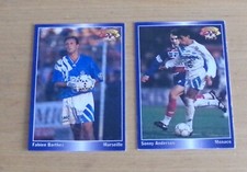 1995   FABIEN  BARTHEZ - SONNY ANDERSON  PANINI    CARTES  NEUVES